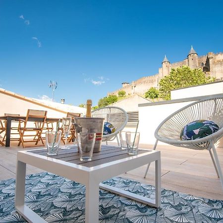 卡尔卡松La Terrasse De La Tour Pinte.公寓 外观 照片