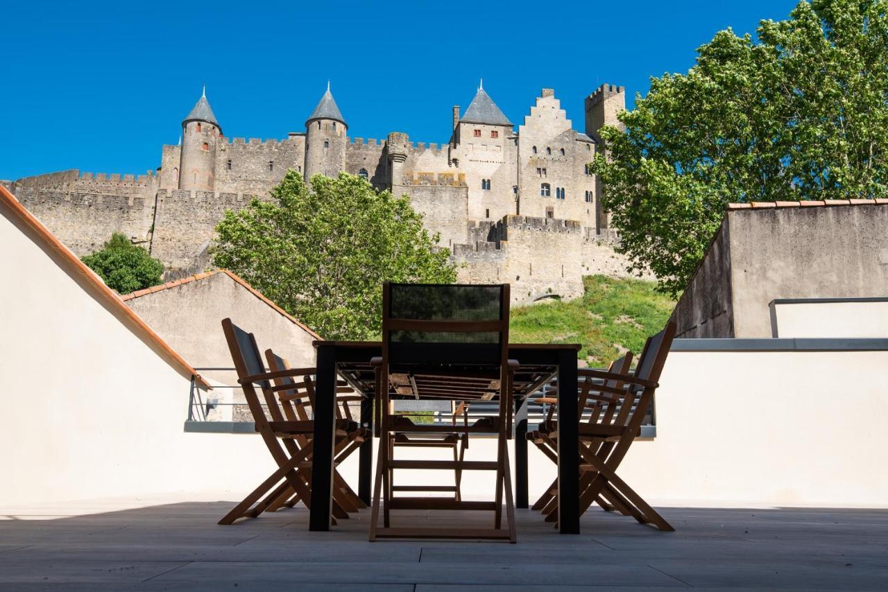 卡尔卡松La Terrasse De La Tour Pinte.公寓 外观 照片
