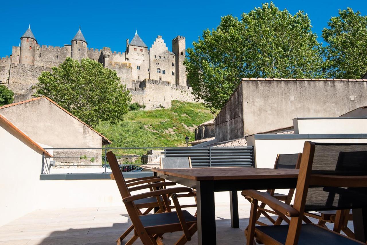 卡尔卡松La Terrasse De La Tour Pinte.公寓 外观 照片