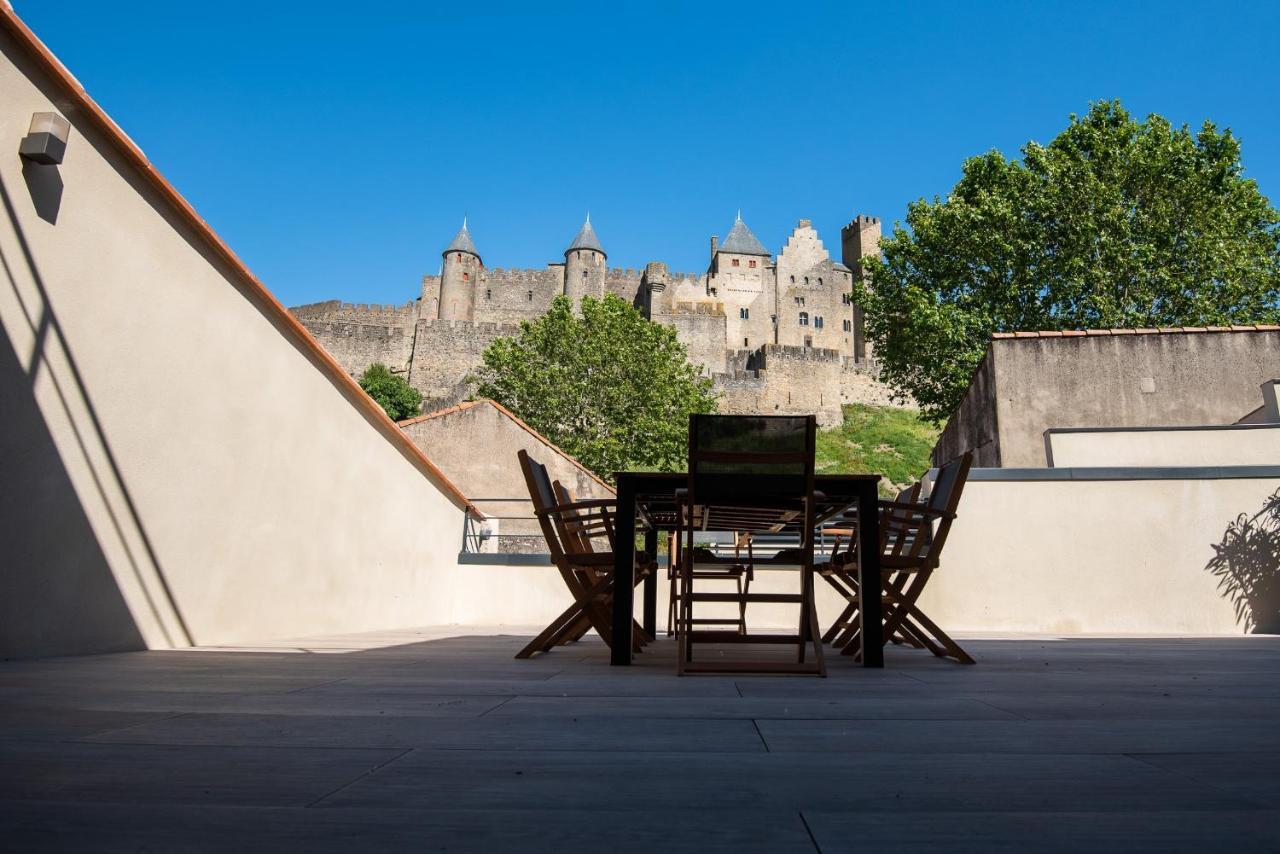 卡尔卡松La Terrasse De La Tour Pinte.公寓 外观 照片